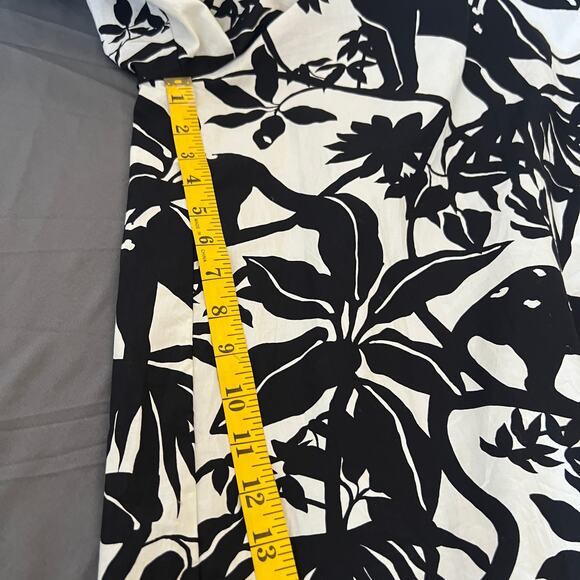 Maeve Chrysanthemum Floral Animal Print Wide Leg Jumpsuit Size L - Picture 13 of 16